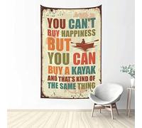 Dsocuiubos Tapices You Can't Buy Happiness But You Can Buy A Kayak Tapiz Colgante Decoración de Pared Dormitorio Puerta Decoraciones (Tamaño: 75X100CM)