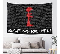 Dsocuiubos Tapiz para dormitorio estético All Gave Some Gave All Military Tapestry Stuff for Your Room Man Cuave Rules (tamaño: 75 x 100 cm)