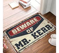 Dsoluuing Felpudo de otoño al aire libre Cuidado con el señor Kerr Felpudo de entrada Interior Otoño Alfombrillas al aire libre (Tamaño : 40 x 60 cm)