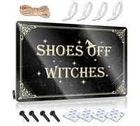 Dsoluuing Letreros divertidos para el hogar, bar, zapatos apagados, letreros de barra de lata de brujas para el hogar, carteles de bar para habitación de niños (tamaño : 20 x 30 cm)