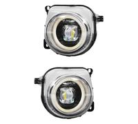 Dsonbc Faro Antiniebla Delantero 63177311293 63177311294 Lámparas Antiniebla LED Angel Eyes Car 12V Para 5 Series Para F07 F10 F11 F18 Para LCI Para 528i 535i 550i 2013-2016(Fog White Ring)