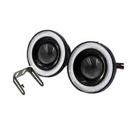 Dsonbc Faro Antiniebla Delantero Faros Delanteros Led COB DRL Para Coche 12V Ojos De Ángel Antiniebla 3,5 Pulgadas Luz Diurna Señal Maletero(Green-3.5INCH,2 piece)