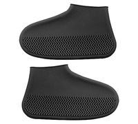 DSOPV Funda de silicona para zapatos impermeable, fundas reutilizables y plegables para botas de lluvia, antideslizantes, suela de goma resistente, lavable, resistente a la lluvia y a la nieve