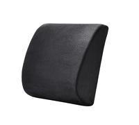 DSOUWEH Mejorado con núcleo interior de algodón con memoria - Cojín para la cintura Cojín para silla de comedor Cojín para la cintura de algodón de felpa, Ante Negro