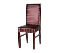 DSOUWEH Protector de silla, sillas de comedor con aspecto nuevo, amplia aplicación, funda para silla de comedor de PU, fundas para sillas de PU, funda para sillas, cafe dorado