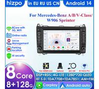 Radio de coche Android para mercedes-benz B200 W169 W245 W639 A200 A150 Sprinter W906, pantalla Multimedia estéreo automática, reproductor inteligente S6
