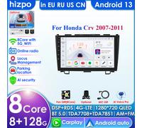 Radio con GPS para coche, reproductor Multimedia con Android, 2DIN, CARPLAY, estéreo, vídeo, para Honda CRV CR-V, 2007, 2008, 2010, 2011, 2012 QS1