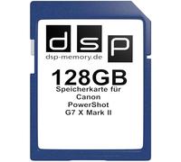 DSP Memory Tarjeta de Memoria para Canon PowerShot G7 X Mark II 128 GB | Magnético, a prueba de rayos X, resistente a la temperatura y a las caídas
