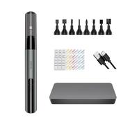 DSPIAE PRO - Lijadora eléctrica alternante, con 8 cabezales de lijado, juego de papel de lija de silicona, 7 granos (180-1200), cable de alimentación y funda, velocidad de lijado 5400 rpm