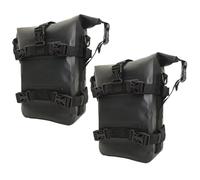 DSPOLIMV Bolsa sillín Motocicleta Compatible con R1200GS para R1250GS para Suzuki Alforjas Motocicleta Marco Barras Protección Herramientas Reparación Colocación 2 Piezas Universales(Black)