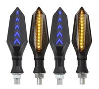 DSPOLIMV para ST1300 para ST1300A para TRANSALP 600 para XL600 para XL650 para XL700 para XL750 Accesorio De Luz De Señal De Giro Universal para Motocicleta Motocicleta Intermitentes(Blue,4piece)