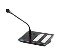 DSPPA DSPPA-PAVA9008 Micrófono de pupitre - Anuncios generales y de emergencia - 16 teclas de selección de zona - Uso manual y