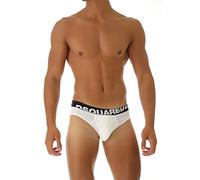DSquared UOMO Slip Twinpack Briefs Bianco Mod. DCX670030 M