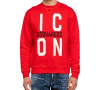Dsquared2 Block Icon Logo Cool Fit Red Sweatshirt