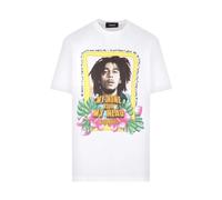Dsquared2 - Camiseta Skater Bob Marley - Tops - Hombre - Blanco - M -