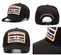Dsquared2 Canada Born Gorra Baseball Gorro Sombrero Negro Bnwt
