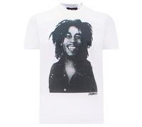 Dsquared2 Cool Fit Bob Marley Quote Design White T-Shirt