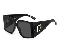 Dsquared2 Mujer D2 0096/S 807/IR Gafas de sol Plástico Negro Gris Cuadrada