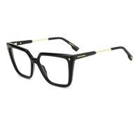 Dsquared2 Mujer D2 0136 807 Monturas ópticas Acetato Negro Cuadrada