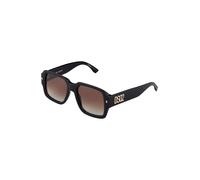 Dsquared2 Hombre D2 0106/S 807/HA Gafas de sol Acetato Negro Marrón Cuadrada Sombreado