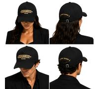 Dsquared2 Gorra Baseball Macho Alpha Unisex Cap Icono Negra, Lona