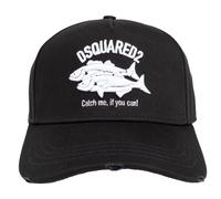 Dsquared2 Gorra de Béisbol Negra Catch Me if You Can Unisex