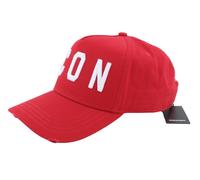 DSQUARED2 Gorra Unisex Hombre OS Roja Logo Bordado Algodón