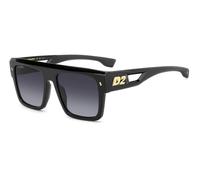Dsquared2 Hombre D2 0127/S 807/9O Gafas de sol Acetato Negro Gris Cuadrada Normal Sombreado