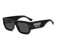 Dsquared2 Hombre Dsquared2 D2 0089/S 2M2/IR Gafas de sol Plástico Negro/Oro Gris Geométrico