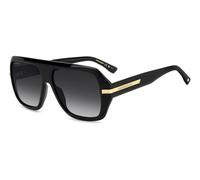 Dsquared2 Hombre Dsquared2 D2 0160/S 807/9O Gafas de sol Acetato Negro Gris Cuadrada Normal Sombreado