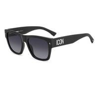 Dsquared2 Hombre Dsquared2 ICON 0004/S P5I/9O Gafas de sol Acetato Negro-opaco Gris Cuadrada Sombreado