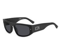 Dsquared2 Hombre Dsquared2 ICON 0016/S 003/IR Gafas de sol Acetato Negro-opaco Gris Cuadrada