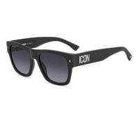 Dsquared2 Hombre ICON 0004/S P5I/9O Gafas de sol Acetato Negro-opaco Gris Cuadrada Sombreado