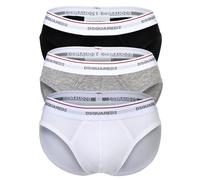 DSQUARED2 Hombre Slip, 3er Paquete - 3-Pack Breve, Algodón Stretch,