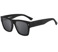 Dsquared2 Hombre ICON 0003/S 003/T4 Gafas de sol Acetato Negro Gris Cuadrada Espejo