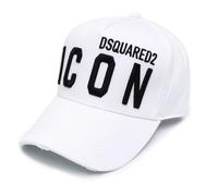 Dsquared2 Icon Gorra Beisbol Cult Blanca Negra Bnwt