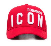 Dsquared2 Icon Gorra Beisbol Culto Blanco Rojo Nueva