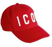 Dsquared2 Icon Gorra de Béisbol Basebalkappe Cult Sombrero Rojo Blanco BNWT