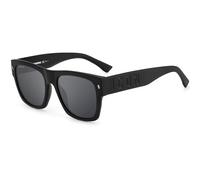 DSQUARED2 ICON Icon 0004/S Gafas, 003/T4 Matt Black, 55 para Hombre