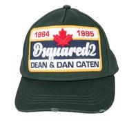 Dsquared2 Icon Rocky Mountain Gorra Basebol Verde Canvas Ajustable 2021