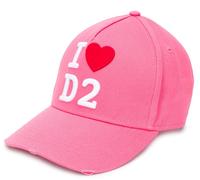 Dsquared2 Iconic I Love D2 Gorra Baseball Cap Rosa Logo Bordado Nueva