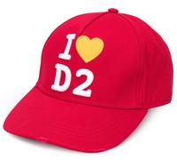 Dsquared2 Iconic I Love D2 Gorra Baseball Cap Rosa Logo Bordado Nueva