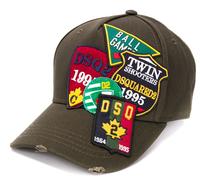 Dsquared2 Iconic Multi Todo Sobre Parche Gorra Cap Kappe Basebalkappe Hat