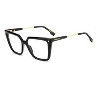 Dsquared2 Mujer D2 0136 807 Monturas ópticas Acetato Negro Cuadrada