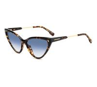 Dsquared2 Mujer Dsquared2 D2 0134/S 086/08 Gafas de sol Acetato la Habana Azul claro Cat Eye Sombreado