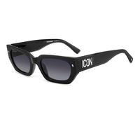Dsquared2 Mujer Dsquared2 ICON 0017/S 807/9O Gafas de sol Acetato Negro Gris Cuadrada Sombreado