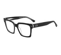 Dsquared2 Mujer ICON 0019 7C5 Monturas ópticas Acetato Negro Cuadrada