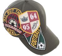 Dsquared2 Multi Parcheado Fútbol Club Gorra de Béisbol Basebalkappe Sombrero