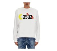 Dsquared2 - Pac-Man Cool Fit Crewneck - Sweatshirts & Hoodies - Hombre - Blanco - S -