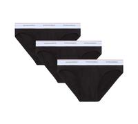 DSQUARED2 Slip 3-Pack Brief DCX300060 (IT, Testo, S, Regular, Regular, 001- Negro)